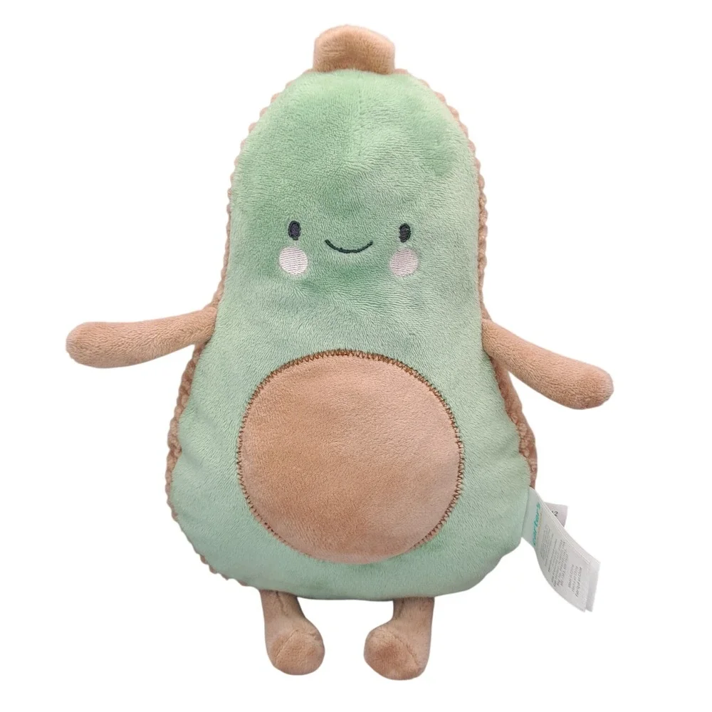 Carters Just One You Avocado Plush Stuffed Animal Green Tan Corduroy 25242